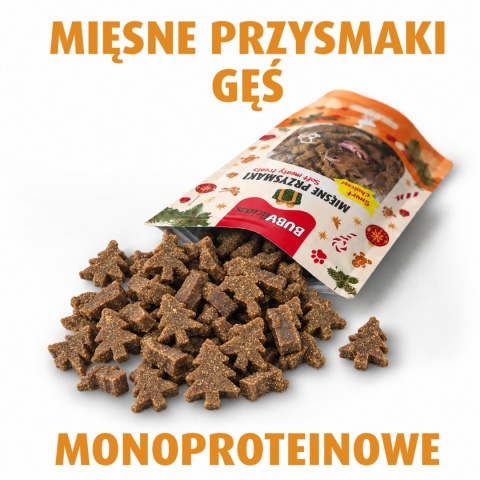 Monoproteinowe miękkie choinki GĘŚ BUBAlicious 60g