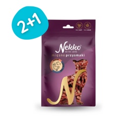 Przysmak dla kota – Paseczki kaczka z rybą NEKKO 50g