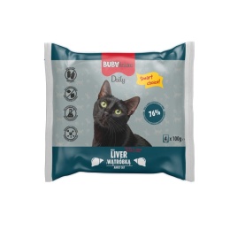 Saszetki dla kota z wąttróbką kawałki w delikatnym sosie BUBAlicious Daily 100g