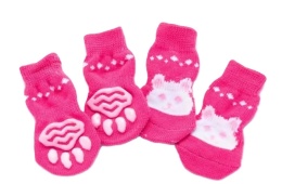 Skarpetki antypoślizgowe dla psa lub kota PET SOCKS różowe
