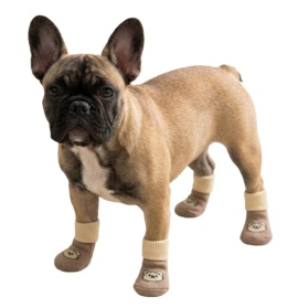 Skarpetki antypoślizgowe dla psa lub kota PET SOCKS brązowe