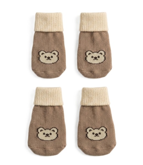 Skarpetki antypoślizgowe dla psa lub kota PET SOCKS brązowe