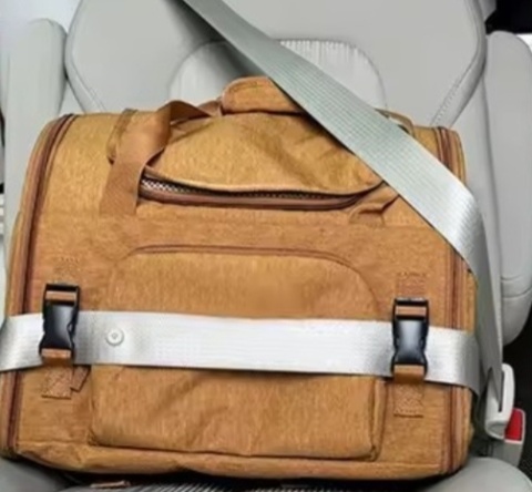 Wielofunkcyjny plecak dla psa lub kota VINTAGE brązowy